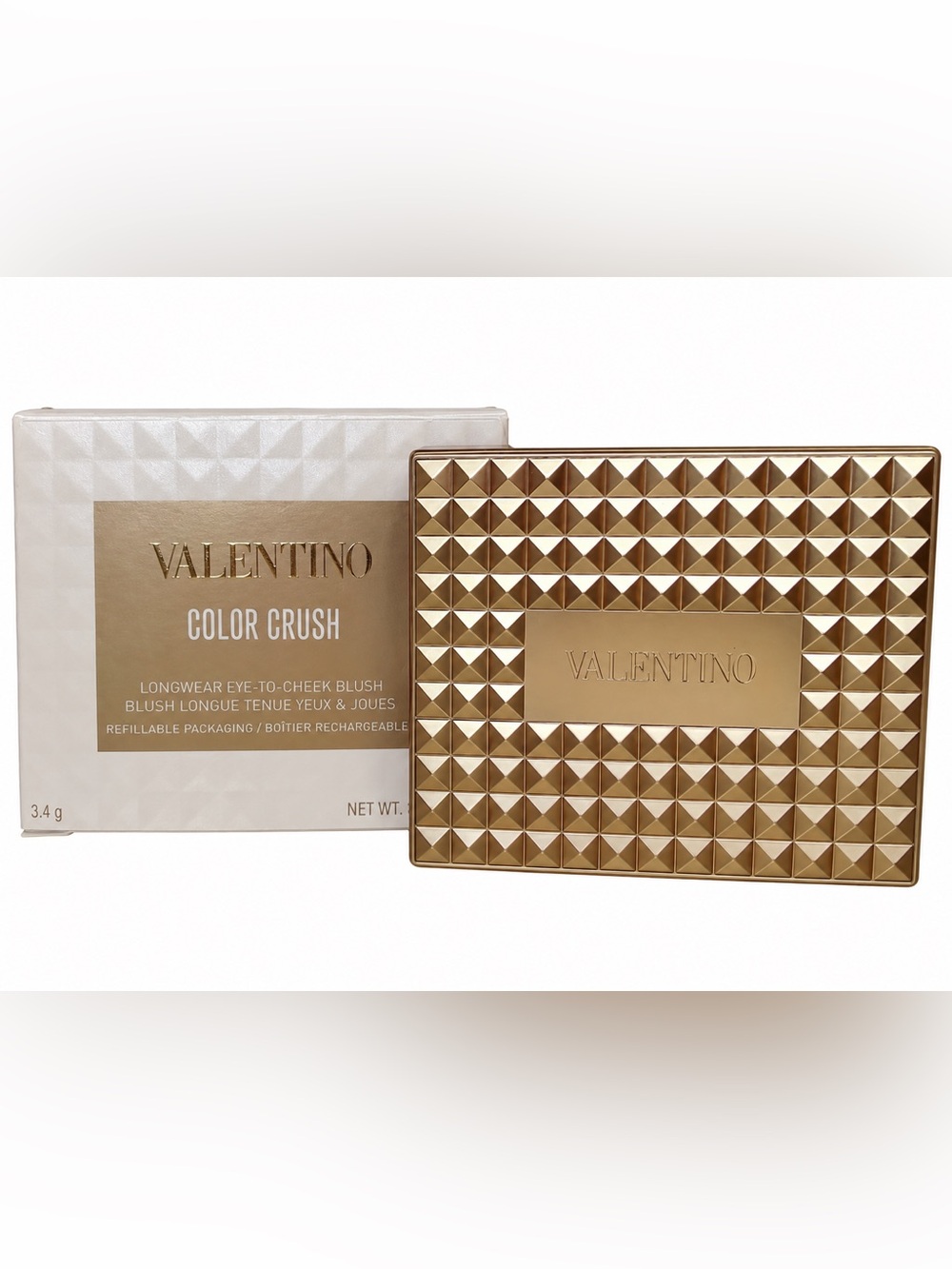 Valentino Color Crush Eye-To-Cheek Blush - 123R Mauve En Vogue NEW IN BOX